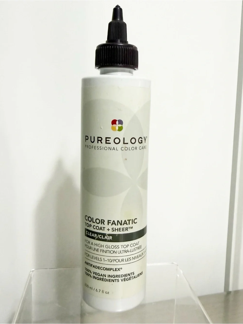 Pureology Color Fanatic Top Coat + Sheer CLEAR Hair Gloss 6.7oz / 200ml New